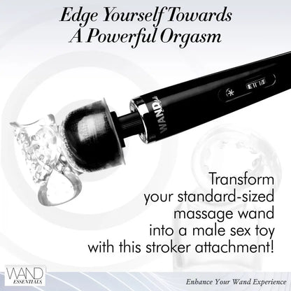 Vibra-Stroke Male Masturbator Wand Attachment Sex Toy for Men  Wand Attachment