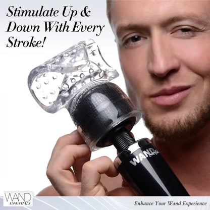 Vibra-Stroke Male Masturbator Wand Attachment Sex Toy for Men  Wand Attachment