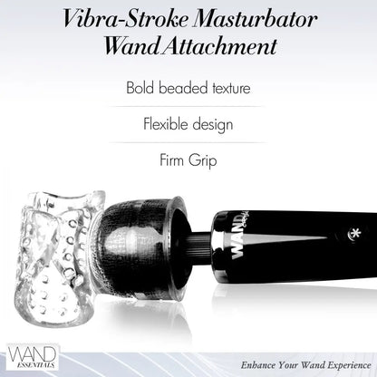 Vibra-Stroke Male Masturbator Wand Attachment Sex Toy for Men  Wand Attachment
