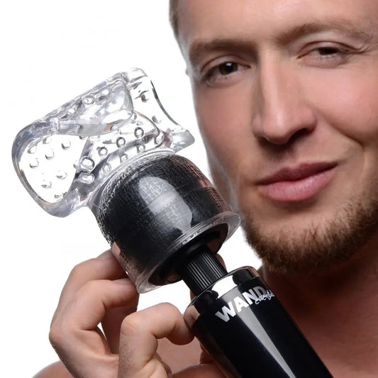Vibra-Stroke Male Masturbator Wand Attachment Sex Toy for Men  Wand Attachment