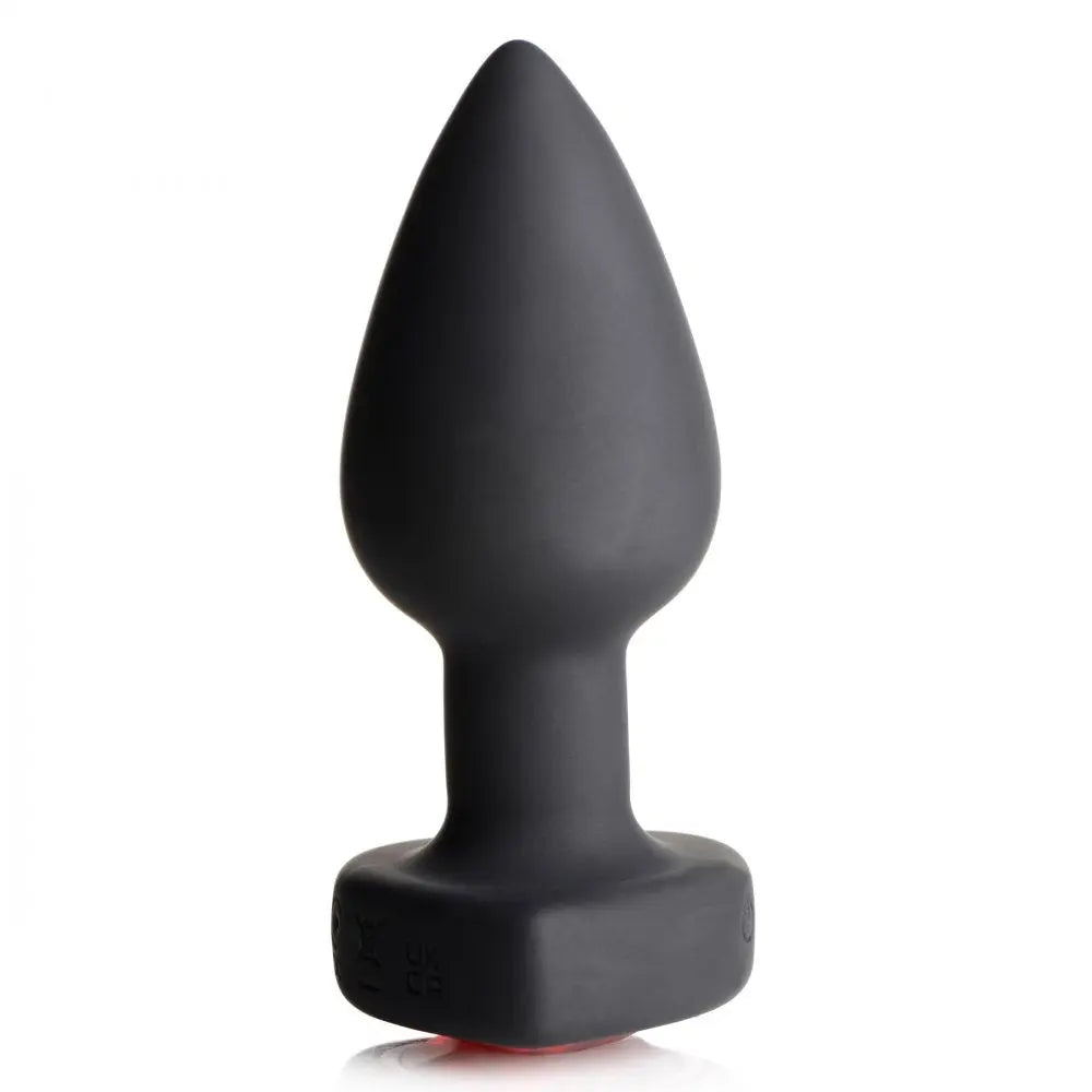 Vibrating Anal Plug Silicone Red Heart - Small Beginner Butt Plug Sex Toy  Anal Plug Sex Toy