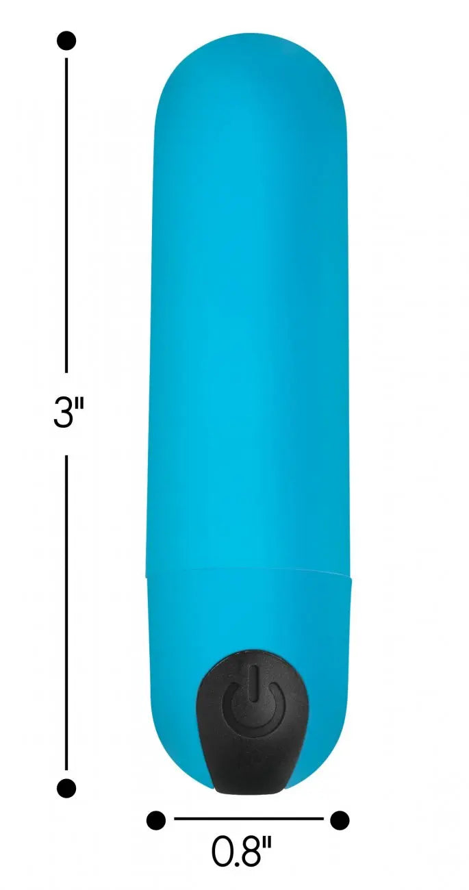 Vibrating Bullet Vibrator with Remote Control - Blue  Bullet Vibrators