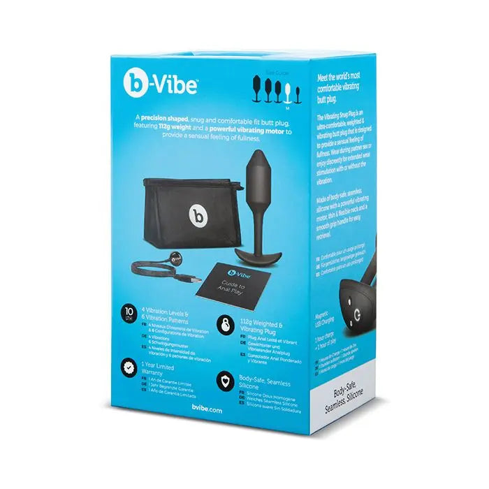 Vibrating Butt Plug Anal Sex Toy VIBRATING SNUG PLUG 2 | BLACK  Anal