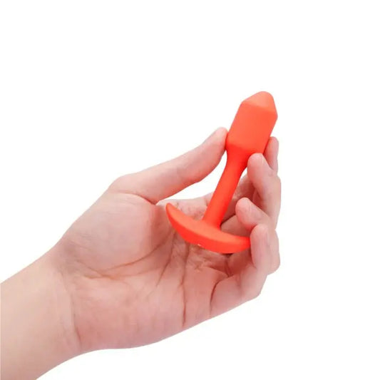 Vibrating Butt Plug Beginner Anal Sex Toy VIBRATING SNUG PLUG | S | ORANGE  Anal