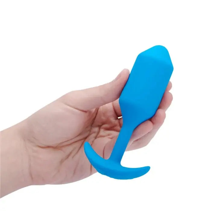 Vibrating Butt Plug - Large Blue Vibrating Snug Plug Anal Sex Toy  Anal