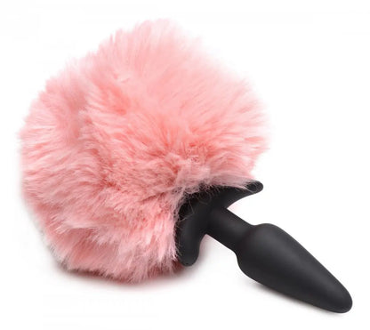 Vibrating Silicone Anal Plug with 3 Animal Tail Butt Plug Attachments  BDSM Pet Play Anal Plug