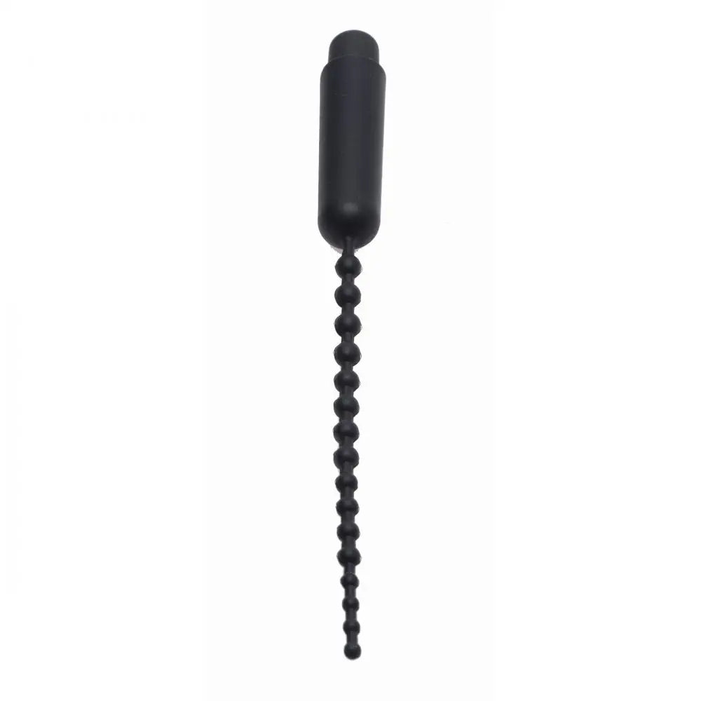 Vibrating Sounding Rod Dark Rod Vibrating Beaded Silicone Sound  Medical