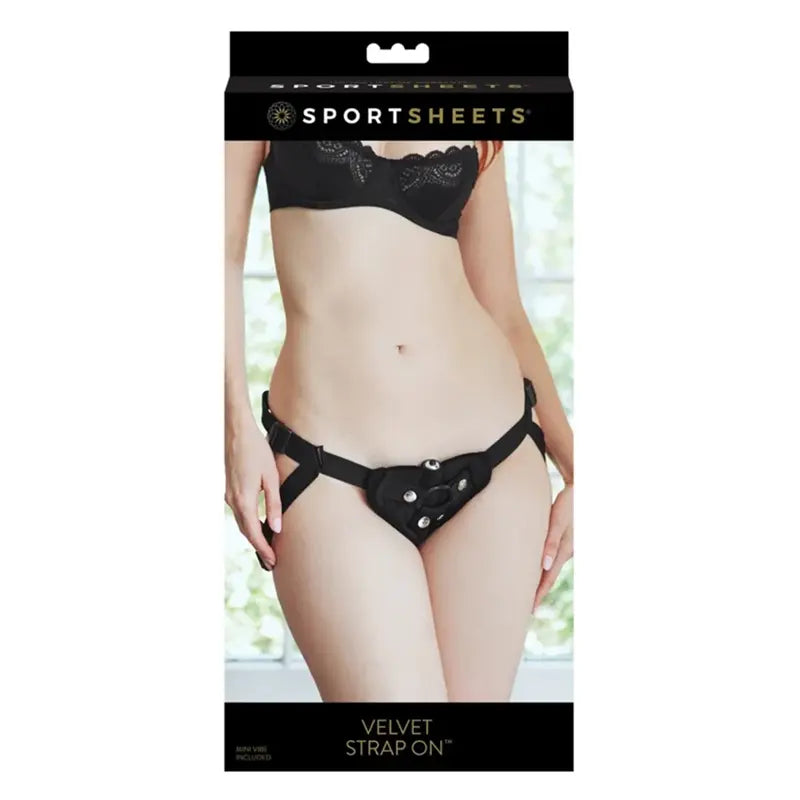 Vibrating Velvet Strap On  Strap-Ons & Harnesses