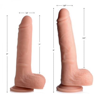 Vibrating and Rotating Remote Control Silicone Dildo with Balls 9 Inch Suction Cup Vibrator  Dildos
