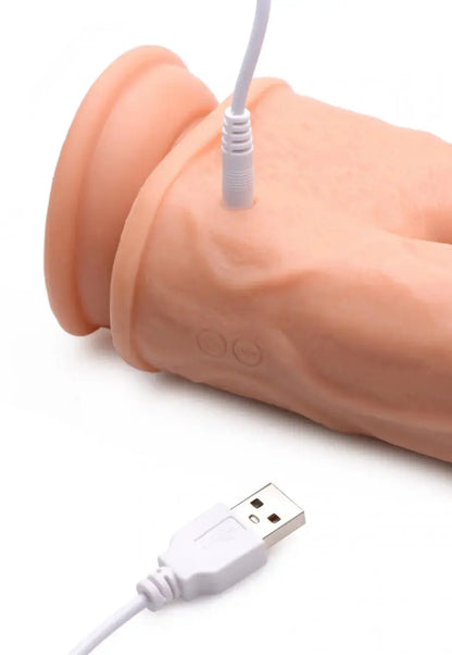 Vibrating and Rotating Remote Control Silicone Double Dildo  Vibrating Dildo