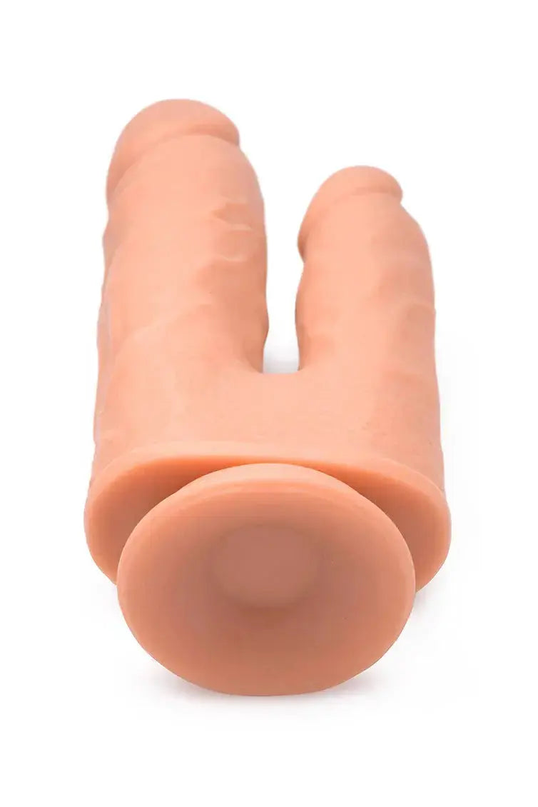 Vibrating and Rotating Silicone Double Dildo with Remote  Suction Cup Dildos