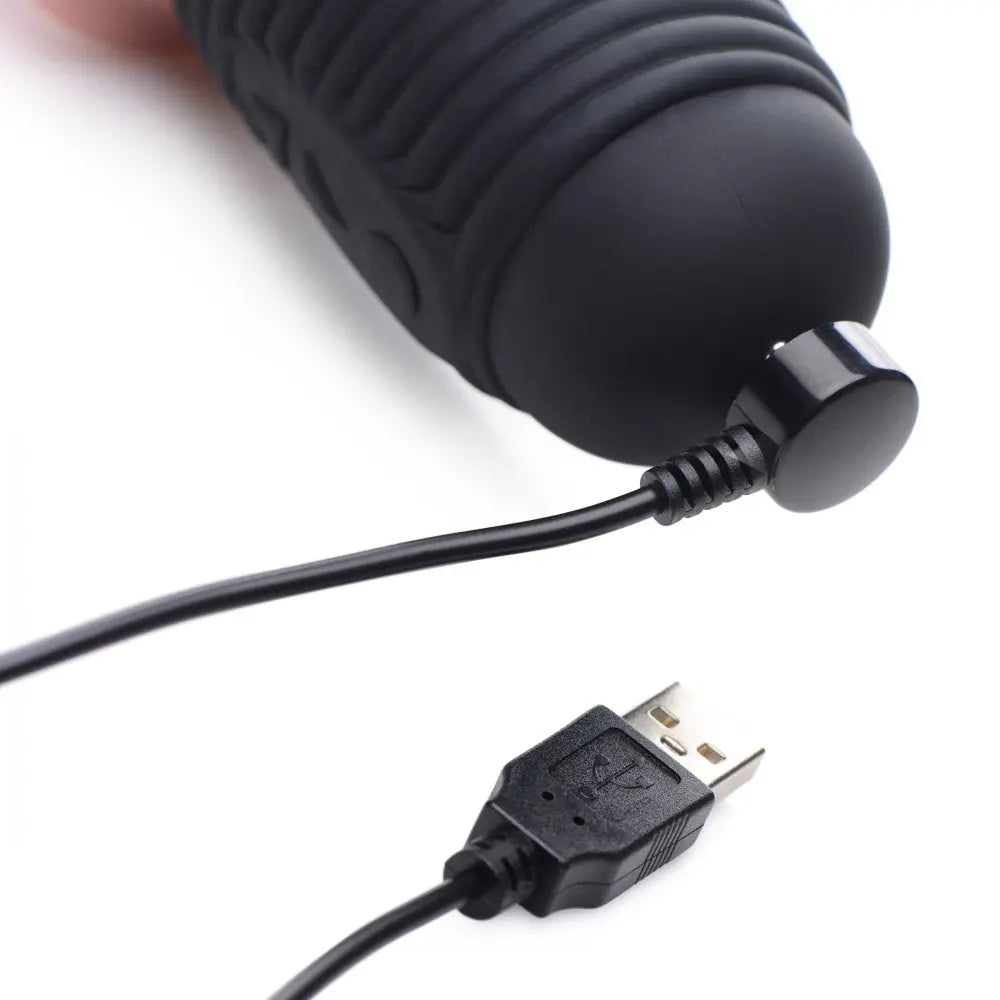 Vibrating and Thrusting Dildo Sex Toy Silicone Power Pounder  Thrusting Dildo