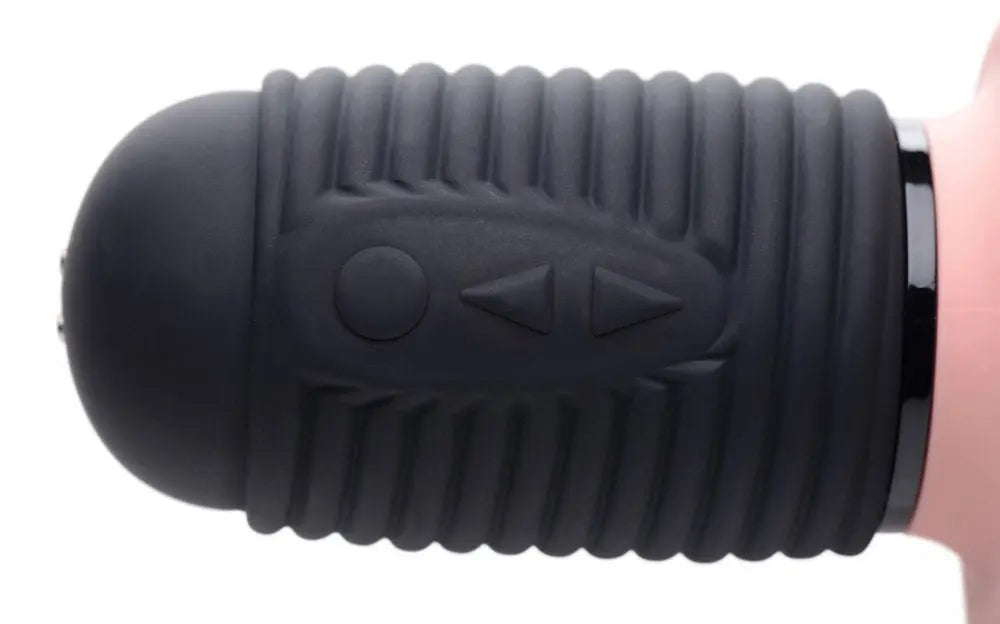 Vibrating and Thrusting Dildo Sex Toy Silicone Power Pounder  Thrusting Dildo