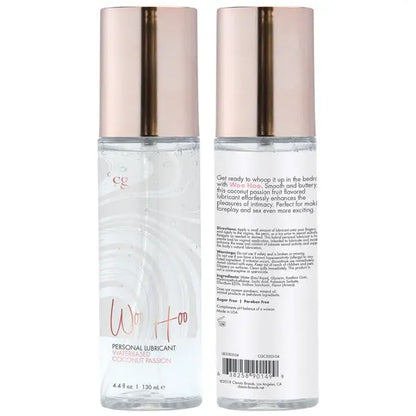 WOO HOO Water based Personal Lubricant - Coconut Passion 4.4oz | 130mL  Lubes, Lotions and Accessories