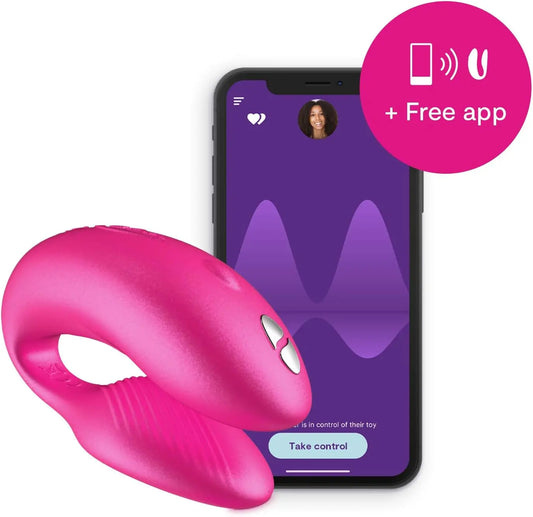 We-Vibe Chorus Couples Vibrator - Cosmic Pink Sex Toy for Couples  Vibrators