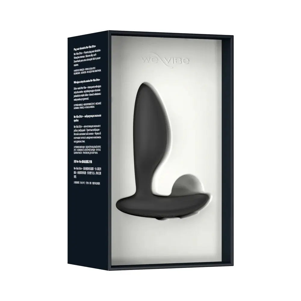 We-Vibe Ditto+ Vibrating Anal Plug - Satin Black  Vibrating Anal Sex Toy