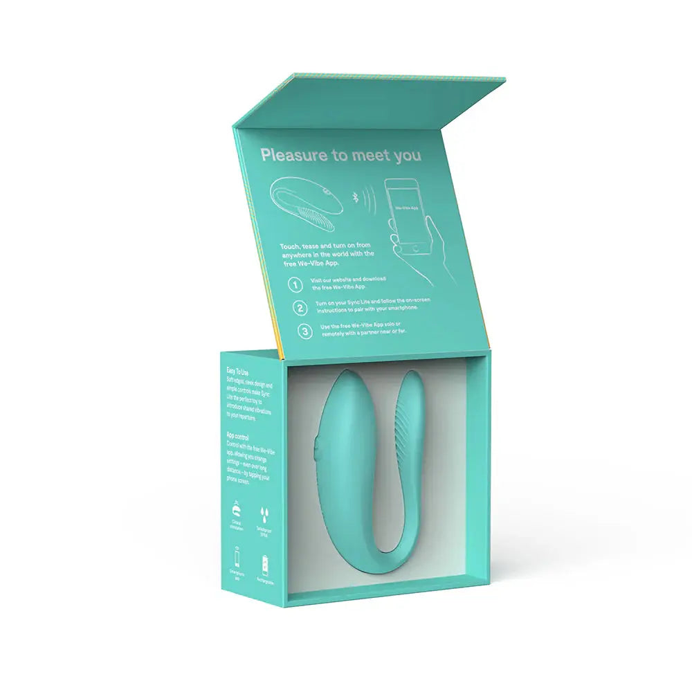 We-Vibe Sync Lite - Bluetooth Sex Toy for Couples Aqua  Couples Sex Toy