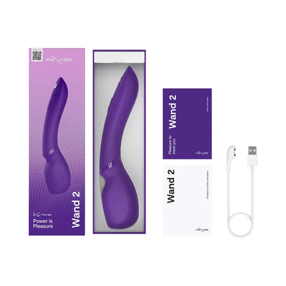 We-Vibe Wand 2 Purple Magic Wand Vibrator Wand Massager  Wand Vibrator