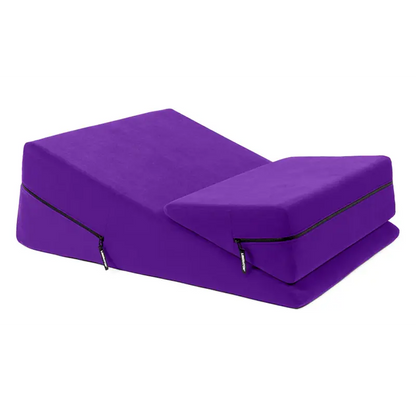 Wedge/Ramp Combo Purple Microfiber  BDSM
