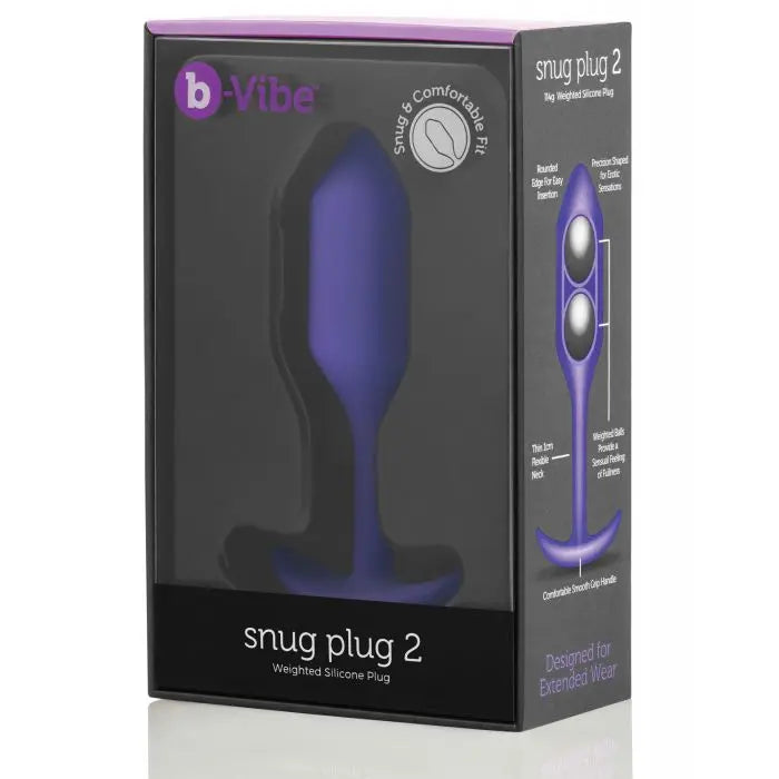 Weighted Butt Plug Anal Sex Toy SNUG PLUG 2 | PURPLE  Anal Plug Sex Toy