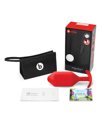 Weighted Butt Plug SNUG PLUG 6 | RED Advanced Butt Plug Sex Toy  Anal