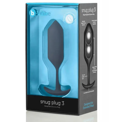 Weighted Butt Plug Sex Toy SNUG PLUG 3 | BLACK  Anal