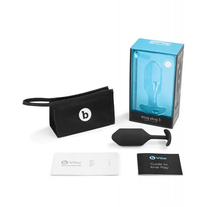 Weighted Butt Plug Sex Toy SNUG PLUG 3 | BLACK  Anal