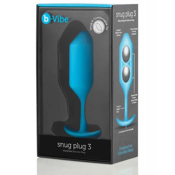 Weighted Butt Plug Sex Toy SNUG PLUG 3 | TEAL  Anal