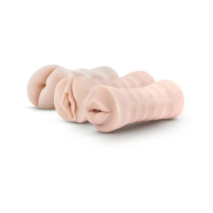 Wet Self-Lubricating 3-Pack Vibrating Stroker Sleeve Kit Sex Toy for Men  Male Masturbators - Sex Toys for Men - Vaginas and Body Parts