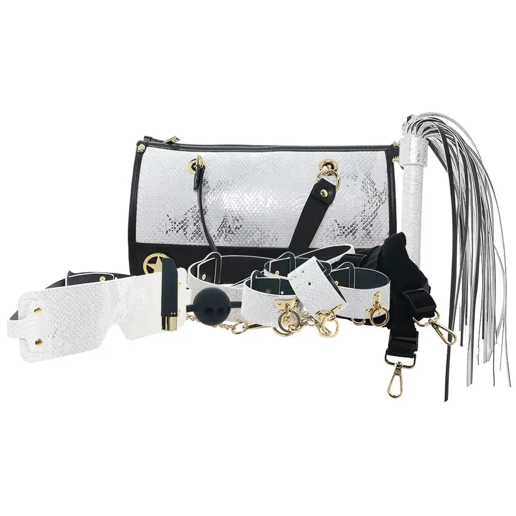 White BDSM Set Florence Collection Bondage Kit with Bag  Bondage Kits