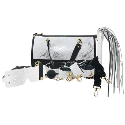 White BDSM Set Florence Collection Bondage Kit with Bag  Bondage Kits