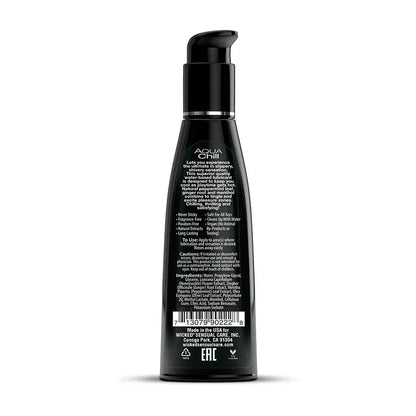 Wicked Aqua Chill Personal Lubricant Water Based Cooling Lube Aqua Chill 2oz  Lubes, Lotions and Accessories