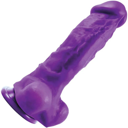 Wide Body Safe Silicone Dildo Sex Toy Thick 8 in. Dildo Purple  Realistic Dildos