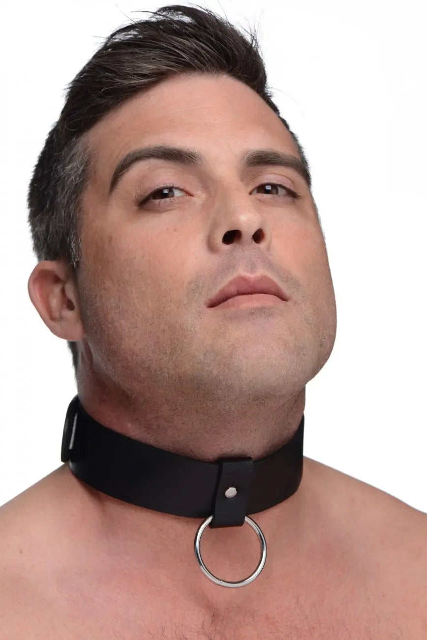 Wide Collar with O-ring BDSM Bondage Collar  Collars and Leads