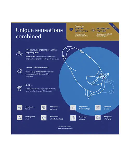 Womanizer Duo 2 Premium Rabbit Toy - Blueberry  Rabbit Vibrators