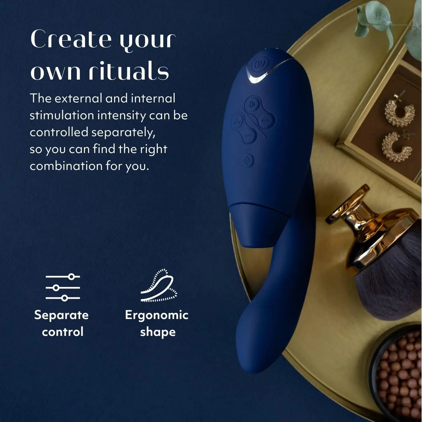 Womanizer Duo 2 Premium Rabbit Toy - Blueberry  Rabbit Vibrators