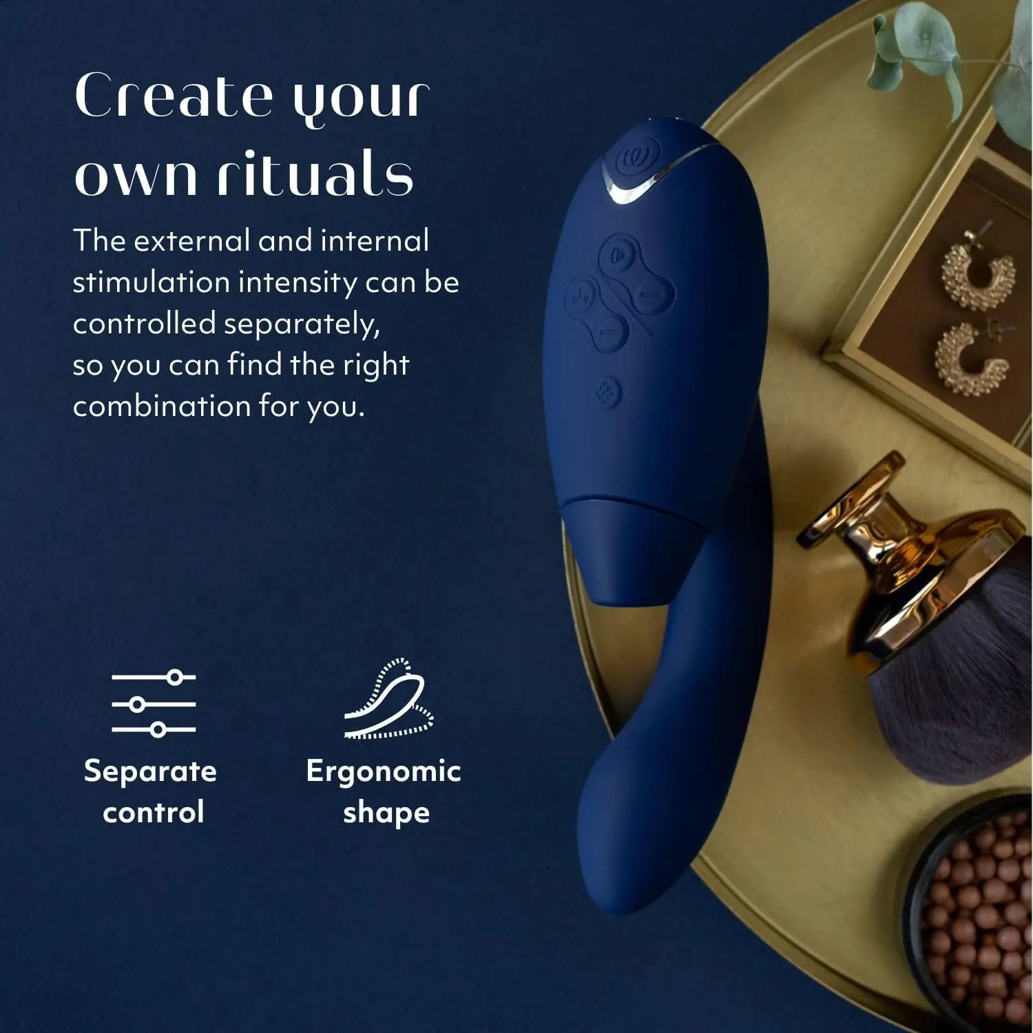 Womanizer Duo 2 Premium Rabbit Toy - Blueberry  Rabbit Vibrators