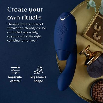 Womanizer Duo 2 Premium Rabbit Toy - Blueberry  Rabbit Vibrators