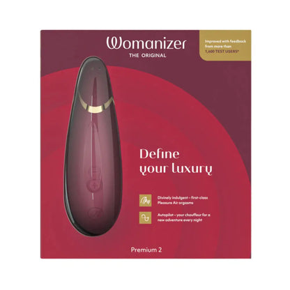 Womanizer Premium 2 Clit Suction Sex Toy Vibrator - Bordeaux  Suction Vibrators