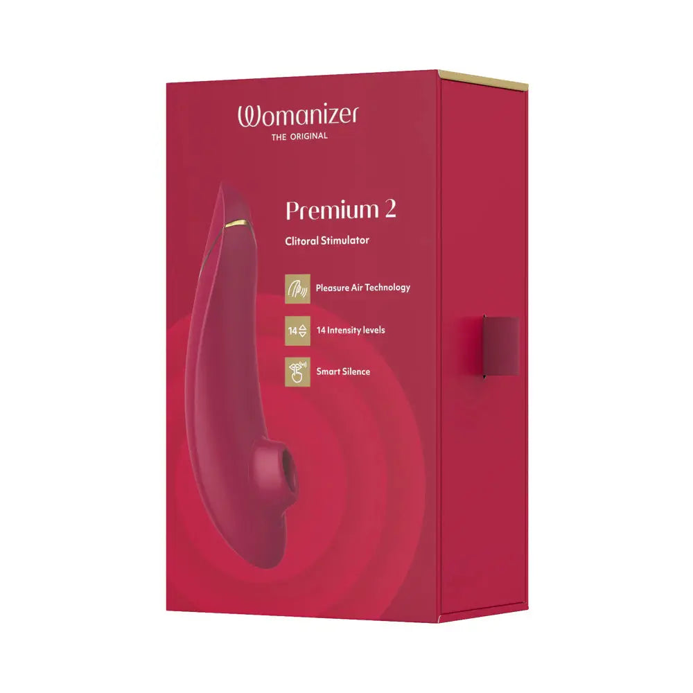 Womanizer Premium 2 Clit Suction Sex Toy Vibrator - Bordeaux  Suction Vibrators