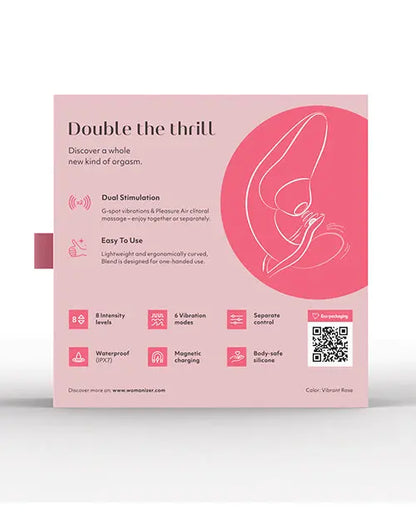 Womanizer Rabbit Vibrator Blend - Vibrant Rose  Rabbit Vibrators