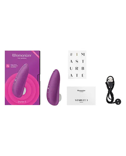 Womanizer Starlet 3 Clit Suction Vibrator Sex Toy - Violet  Suction Vibrators