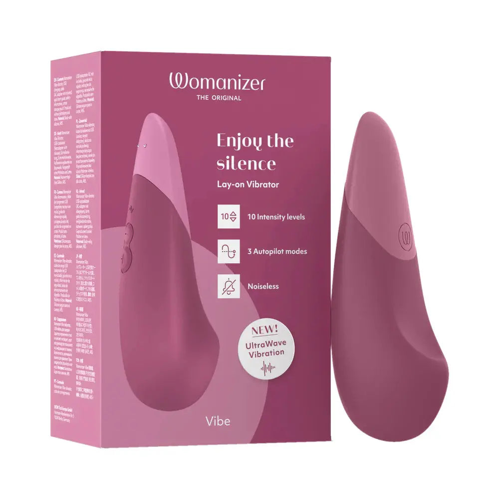 Womanizer Vibe Clit Vibrator Sex Toy for Women -  Pink  Clitoral Stimulators