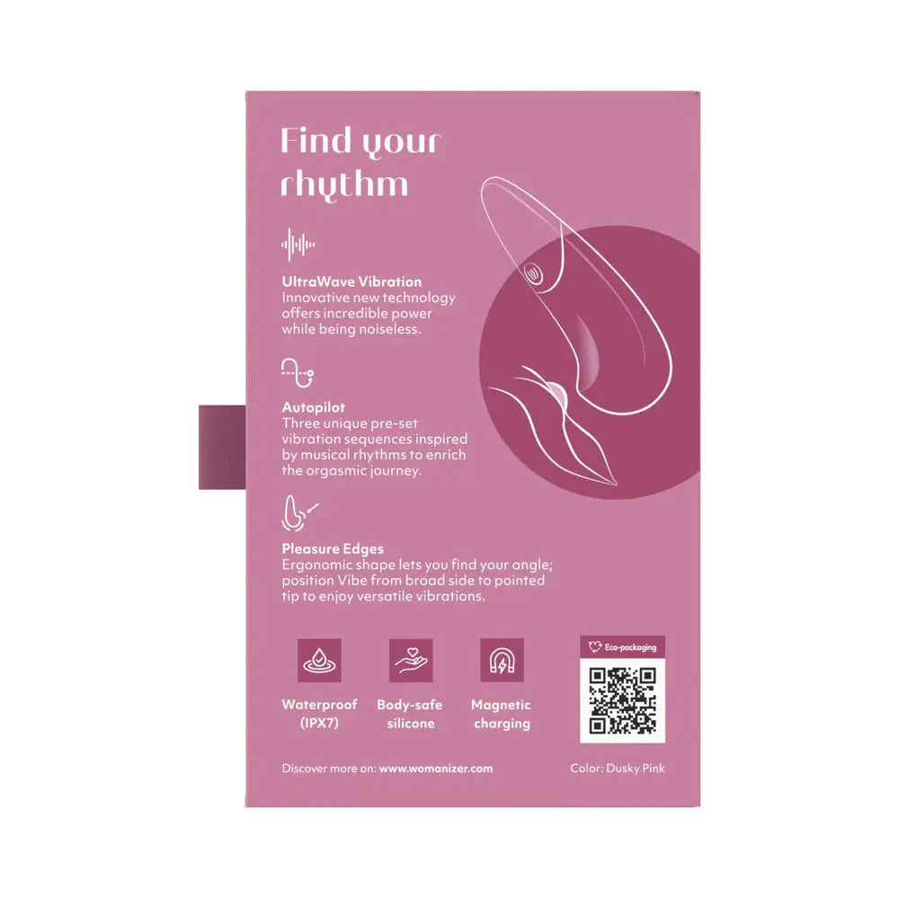 Womanizer Vibe Clit Vibrator Sex Toy for Women -  Pink  Clitoral Stimulators