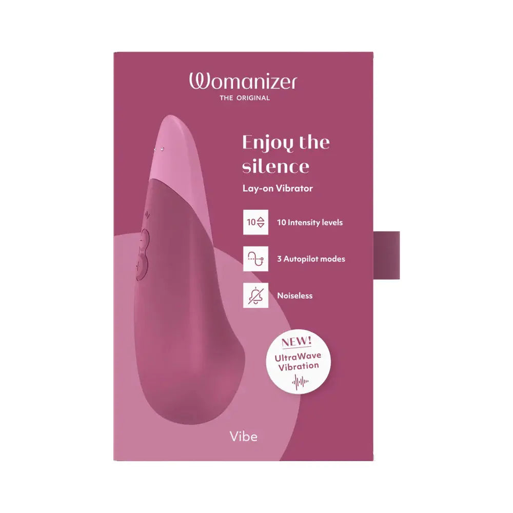 Womanizer Vibe Clit Vibrator Sex Toy for Women -  Pink  Clitoral Stimulators
