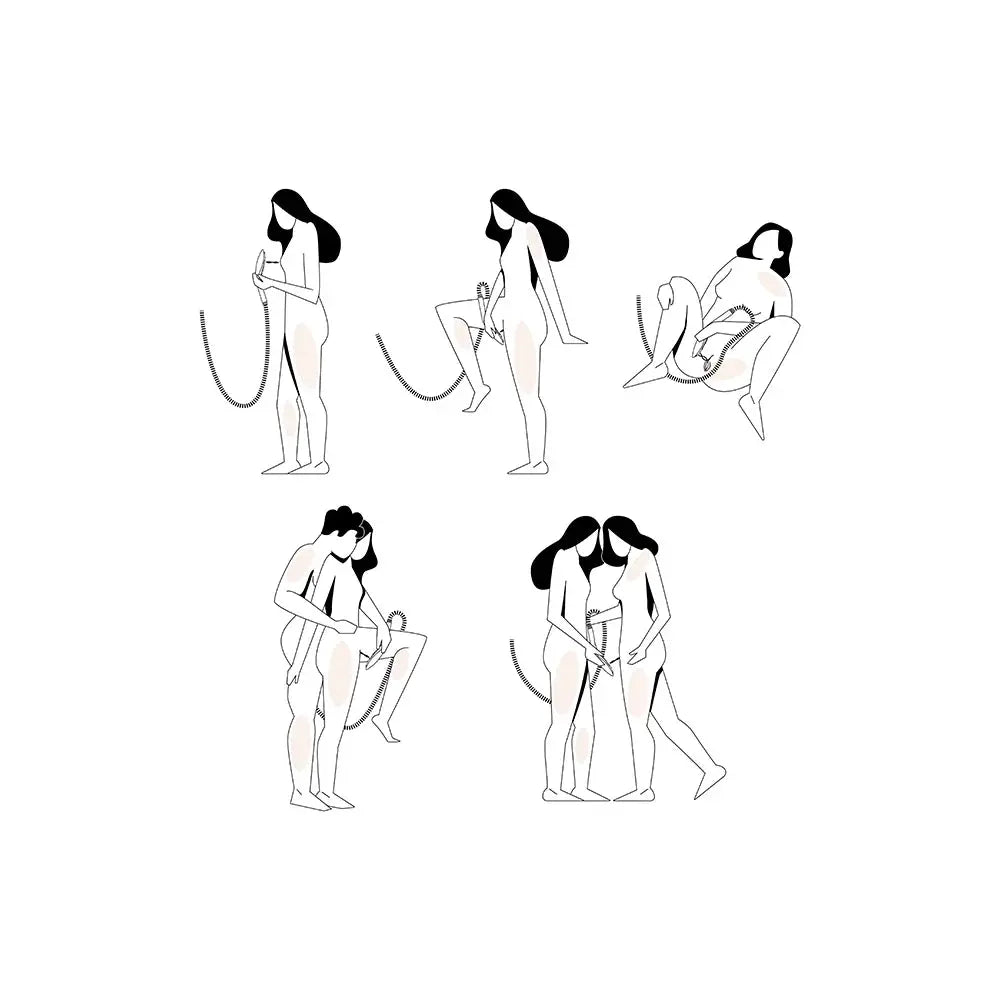 Womanizer Wave Shower Head Masturbator Black  Vibrators