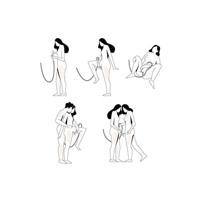 Womanizer Wave Shower Head Masturbator Black  Vibrators