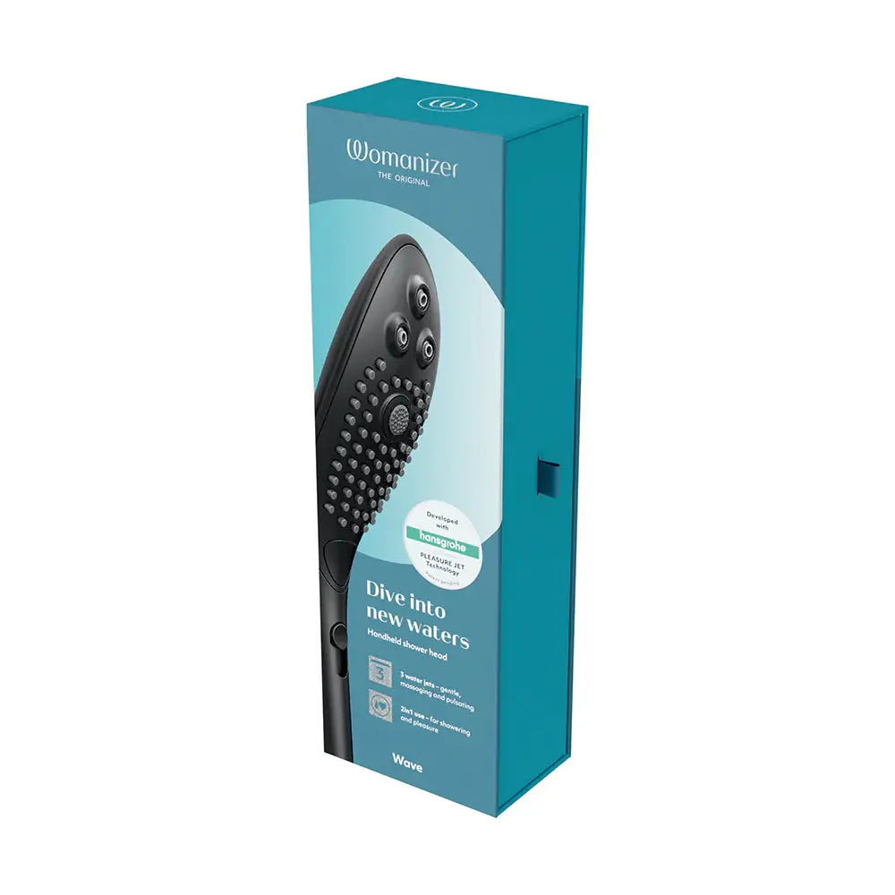 Womanizer Wave Shower Head Masturbator Black  Vibrators