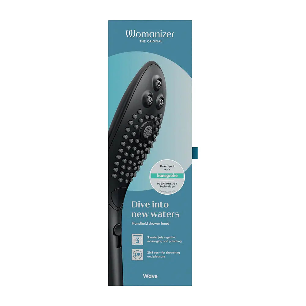 Womanizer Wave Shower Head Masturbator Black  Vibrators
