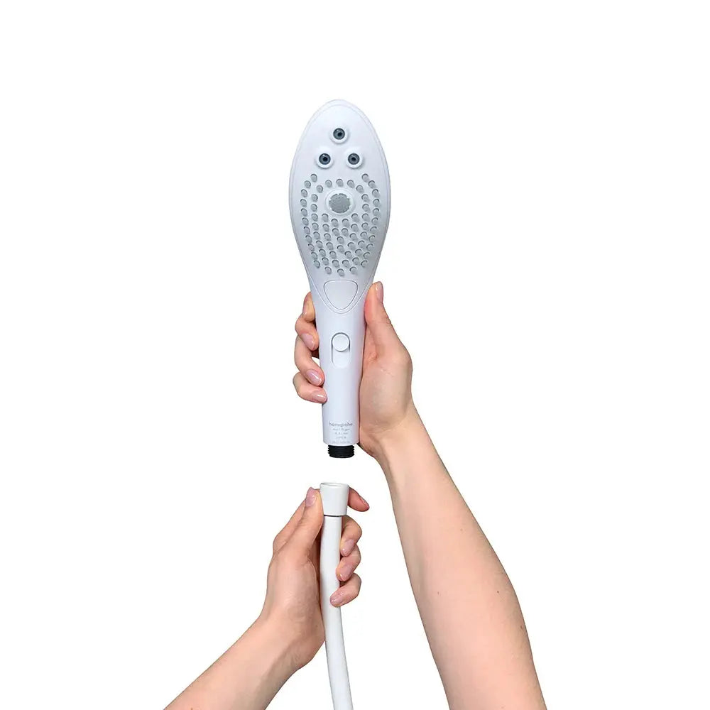 Womanizer Wave Shower Head Masturbator – 2-in-1 Pleasure Shower Head - White  Shower Head Masturbator